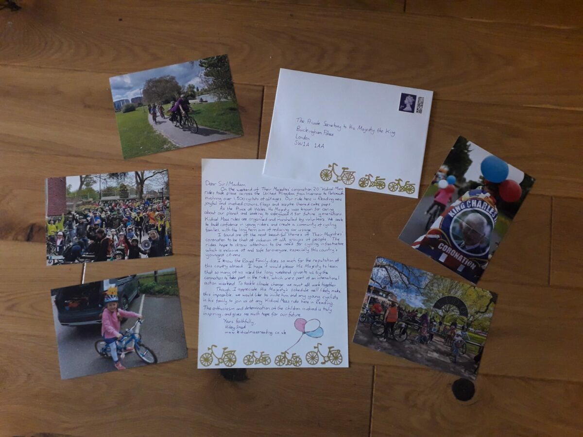 Our letter to His Majesty with photos of our rides